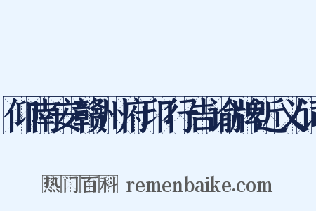 仰南安赣州府印行告谕牌近义词是什么意思的图片